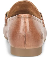 Born Leyla Leather Bit Buckle Loafers