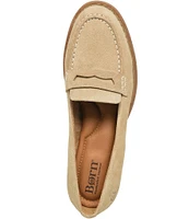 Born Marlo Nubuck Suede Penny Loafers