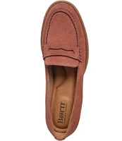 Born Marlo Nubuck Suede Penny Loafers