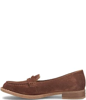 Born Marlo Nubuck Suede Penny Loafers