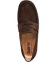 Born Melinda Suede Driving Moccasin Penny Loafers