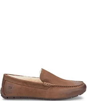 Born Men's Allan Shearling Nubuck Leather Slip-Ons