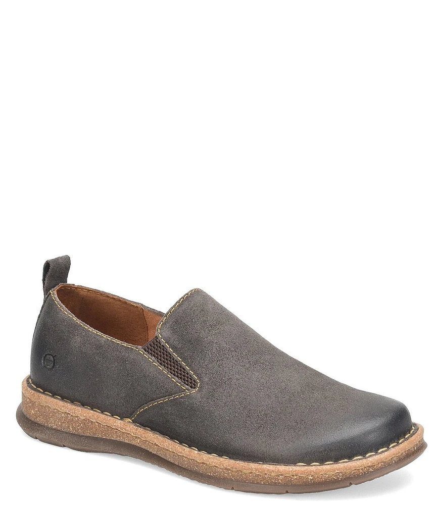 Born Men's Bryson Distressed Leather Slip-Ons