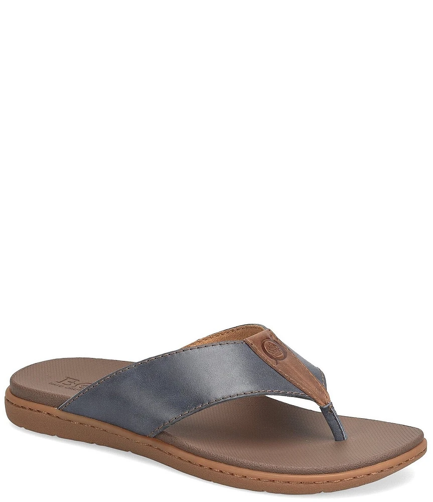 Born Men's Gavin Full Grain Leather Thong Sandals