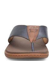 Born Men's Gavin Full Grain Leather Thong Sandals