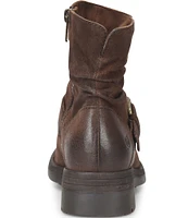 Born Midway Distressed Suede Slouched Shaft Moto Booties