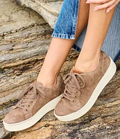 Born Mira Distressed Suede Platform Sneakers