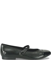 Born Pandi Leather Patent Cap Toe Mary Janes