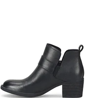 Born Royce Leather Buckle Strap Booties