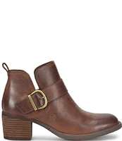 Born Royce Leather Buckle Strap Booties