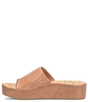 Born Sharr Leather Platform Thong Sandals