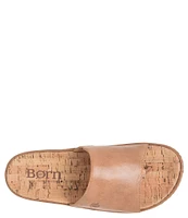 Born Sharr Leather Platform Thong Sandals