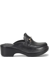 Born Tally Leather Bit Buckle Loafer Clogs