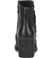 Born Toni Leather Block Heel Booties