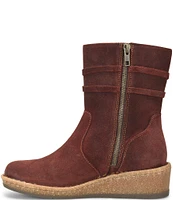 Born Vinton Distressed Suede Wedge Booties