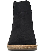 Born Viv Distressed Suede Wedge Ankle Booties