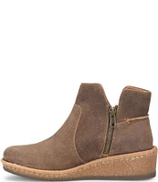 Born Viv Distressed Suede Wedge Ankle Booties