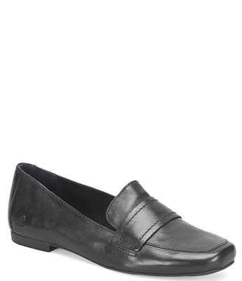 Born Branca Leather Slip-On Loafers