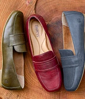 Born Branca Leather Slip-On Loafers