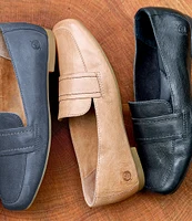 Born Branca Leather Slip-On Loafers