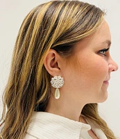 Borrowed & Blue by Southern Living Flower Pearl Drop Earrings