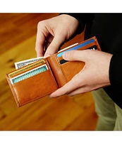 Bosca Small Bi-Fold Leather Wallet