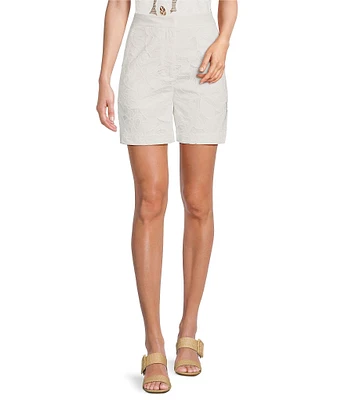 BOSS By Hugo Boss Broderie Anglaise Flat Front Shorts