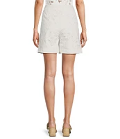 BOSS By Hugo Boss Broderie Anglaise Flat Front Shorts