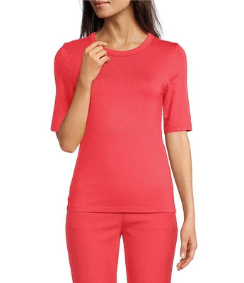 BOSS by Hugo Boss Efita Knit Crew Neck 3/4 Sleeve Shirt