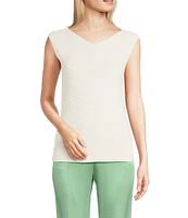 BOSS by Hugo Boss Faitini Ribbed Knit V-Neck Sleeveless Top