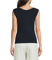 BOSS by Hugo Boss Faitini Ribbed Knit V-Neck Sleeveless Top