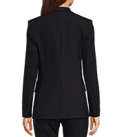 BOSS by Hugo Boss Jabinalah Stretch Woven Notch Lapel Collar Long Sleeve One-Button Front Jacket