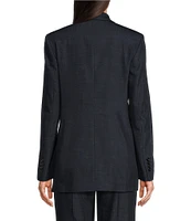 BOSS by Hugo Boss Jaleto Woven Double Breasted Lapel Collar Button Front Tailor Jacket