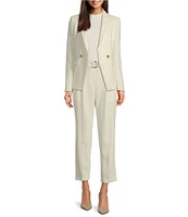 BOSS by Hugo Boss Jatawa Tweed Notch Lapel Long Sleeve Blazer