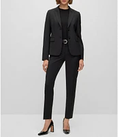 BOSS by Hugo Boss Juleah Virgin Wool Peak Lapel Collar Two-Button Coordinating Blazer Jacket