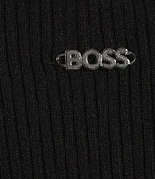 BOSS by Hugo Boss Solid Knit Mock Neck Sleeveless Coordinating Tank Top