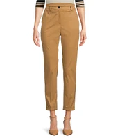 BOSS by Hugo Boss Tachinoa Classic Stretch Cotton Twill Tapered Slim Leg Pleated Ankle Pants