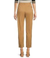 BOSS by Hugo Boss Tachinoa Classic Stretch Cotton Twill Tapered Slim Leg Pleated Ankle Pants