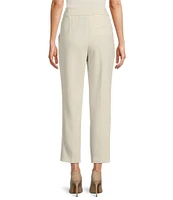 BOSS by Hugo Boss Tapiah Woven Pleated front Tapered Leg Cropped Trouser