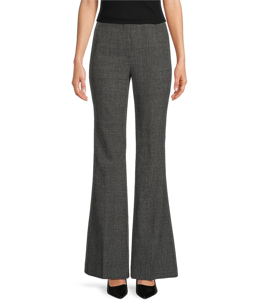 BOSS by Hugo Boss Telessa Plaid Woven High Waisted Skinny-Leg Pants