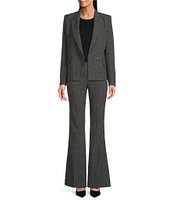 BOSS by Hugo Boss Telessa Plaid Woven High Waisted Skinny-Leg Pants