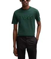 BOSS Thompson Logo Detail Short Sleeve Graphic T-Shirt