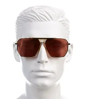 Bottega Veneta Men's BV1012S 60mm Navigator Sunglasses