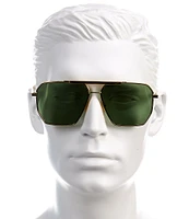 Bottega Veneta Men's BV1012S 60mm Navigator Sunglasses