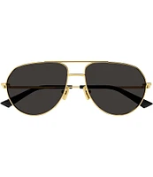 Bottega Veneta Unisex Split 57mm Aviator Sunglasses