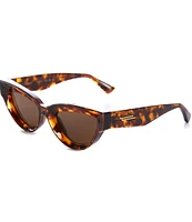 Bottega Veneta Women's BV1249S Edgy 53mm Havana Cat Eye Sunglasses