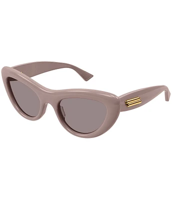 Bottega Veneta Women's Curvy 53mm Cat Eye Sunglasses