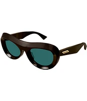 Bottega Veneta Women's Scoop 54mm Oval Sunglasses