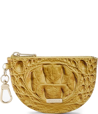 BRAHMIN Ombre Melbourne Collection Golden Rod Britt Coin Holder