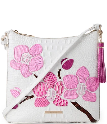 BRAHMIN Anabas Collection Sea Salt White Katie Crossbody Bag